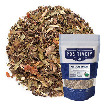 Organic Positively Tea Company, Lavender Chamomile, Herbal Tea, Loose Leaf, 16 Ounce