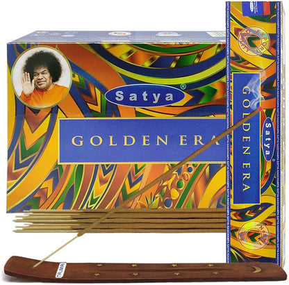 TRUMIRI Incense Stick Holder Bundle with Satya Sai Baba Nagchampa 250g Bulk Incense Sticks Nag Champa Agarbatti - Pack of 1 (Approx 250 Insence-Sticks)