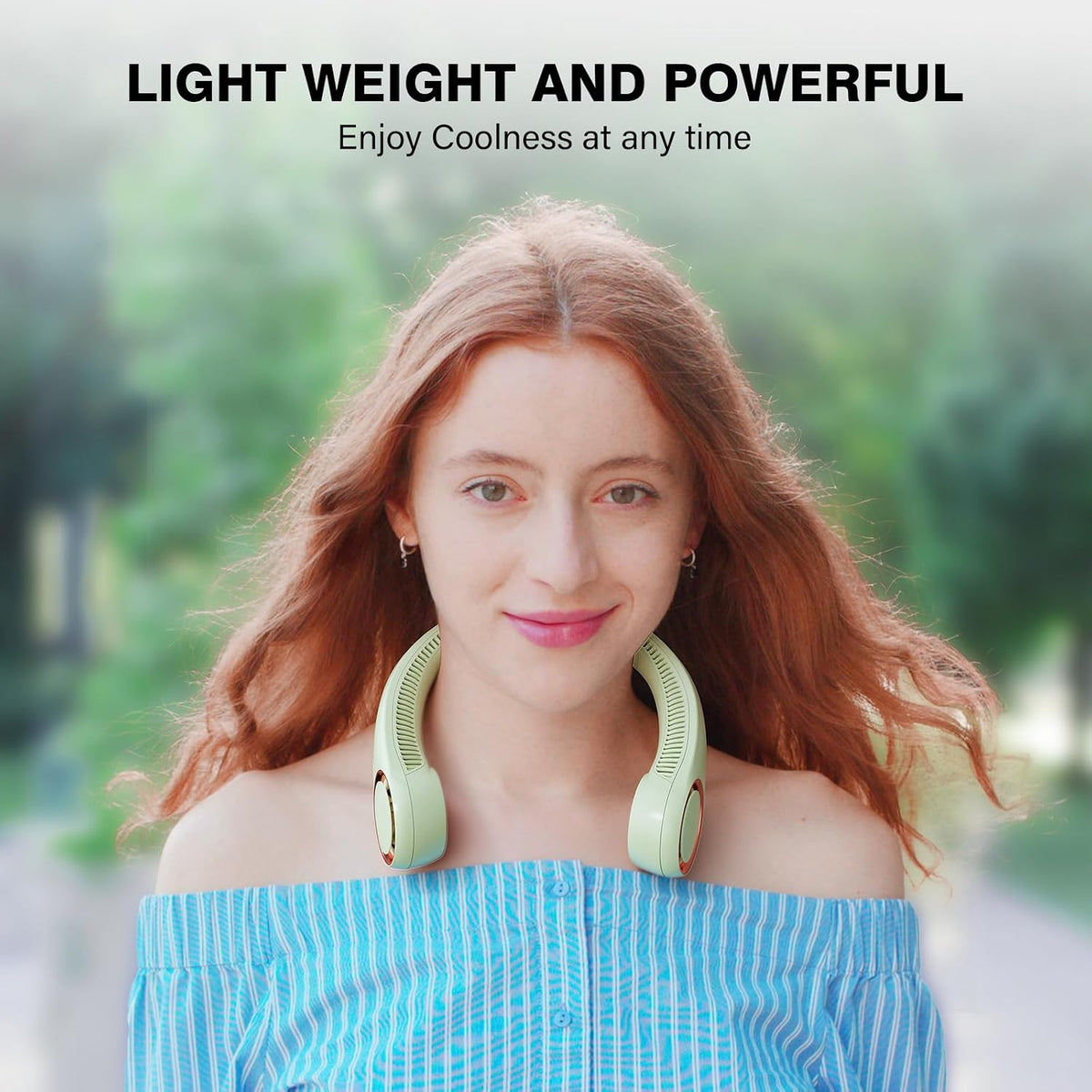 Morelax Neck Fan, USB Rechargeable Personal Fan,Hand Free Bladeless Portable Fans,4000 mAh, 3 Speeds,72 Air Faster softer 360° Cooling, Ultra Quiet,Gift Suitable for Home, Office, Travel, Sports