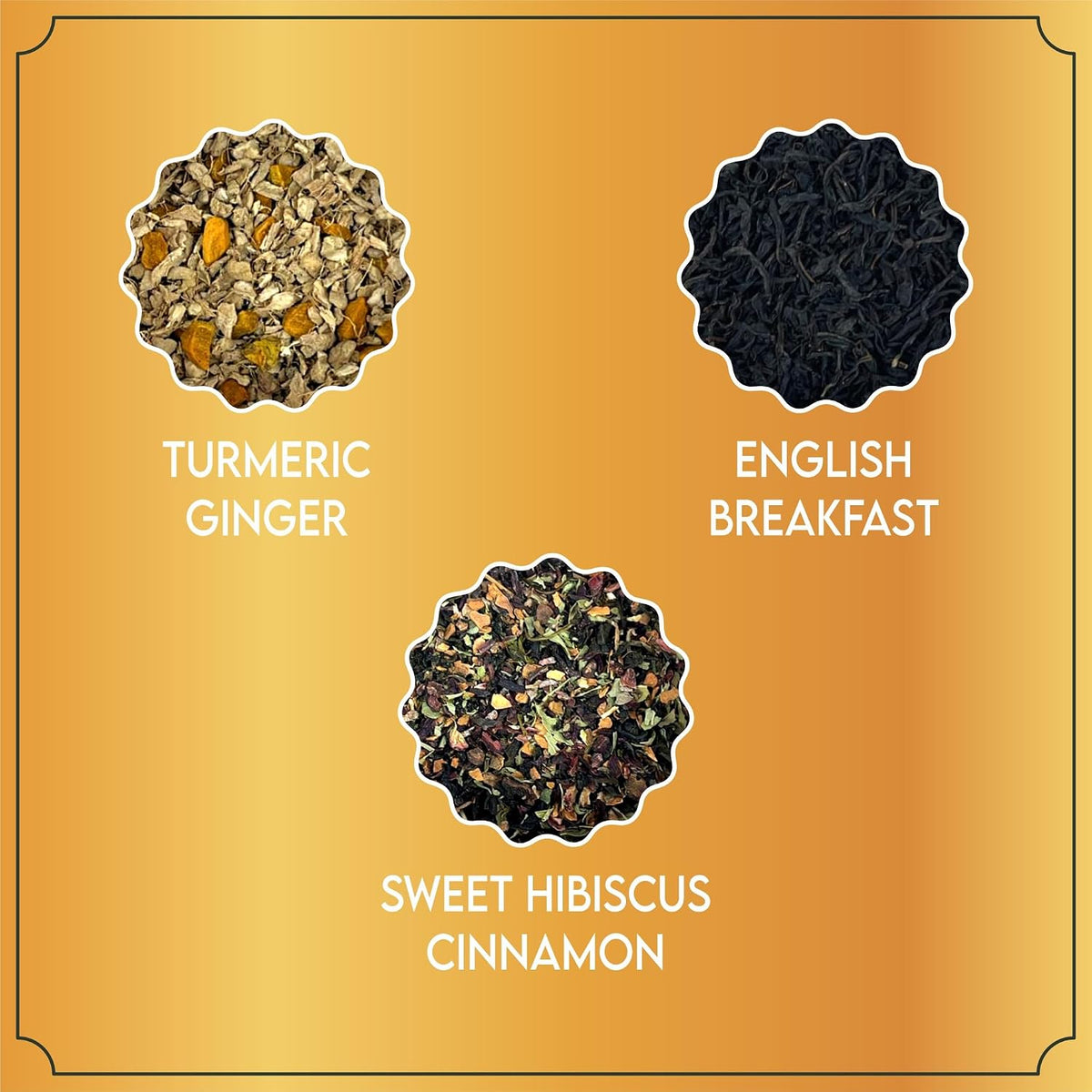Tea Gift Box Set Combo, 3 Refreshing Flavors, 100g (3.5oz), 50 Tea Bags