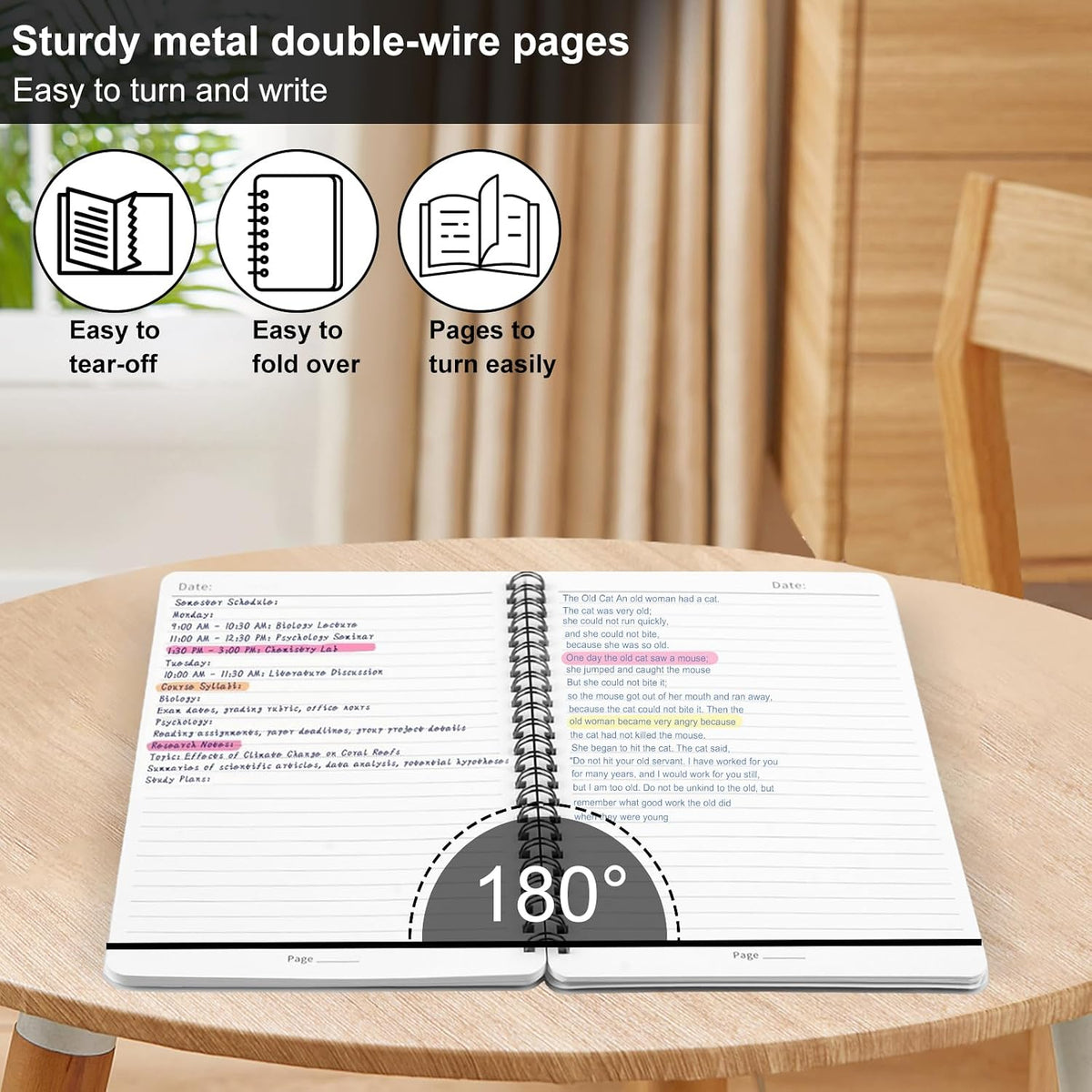 Utron 3 PCS Small Spiral Notebook 5x7, Notebooks for Note Taking, Morandi Spiral Journal Notebook, Work Notebook Small Notebooks 5x7 with Strap, Cute Notebooks for Women 70 Sheets/Note Books