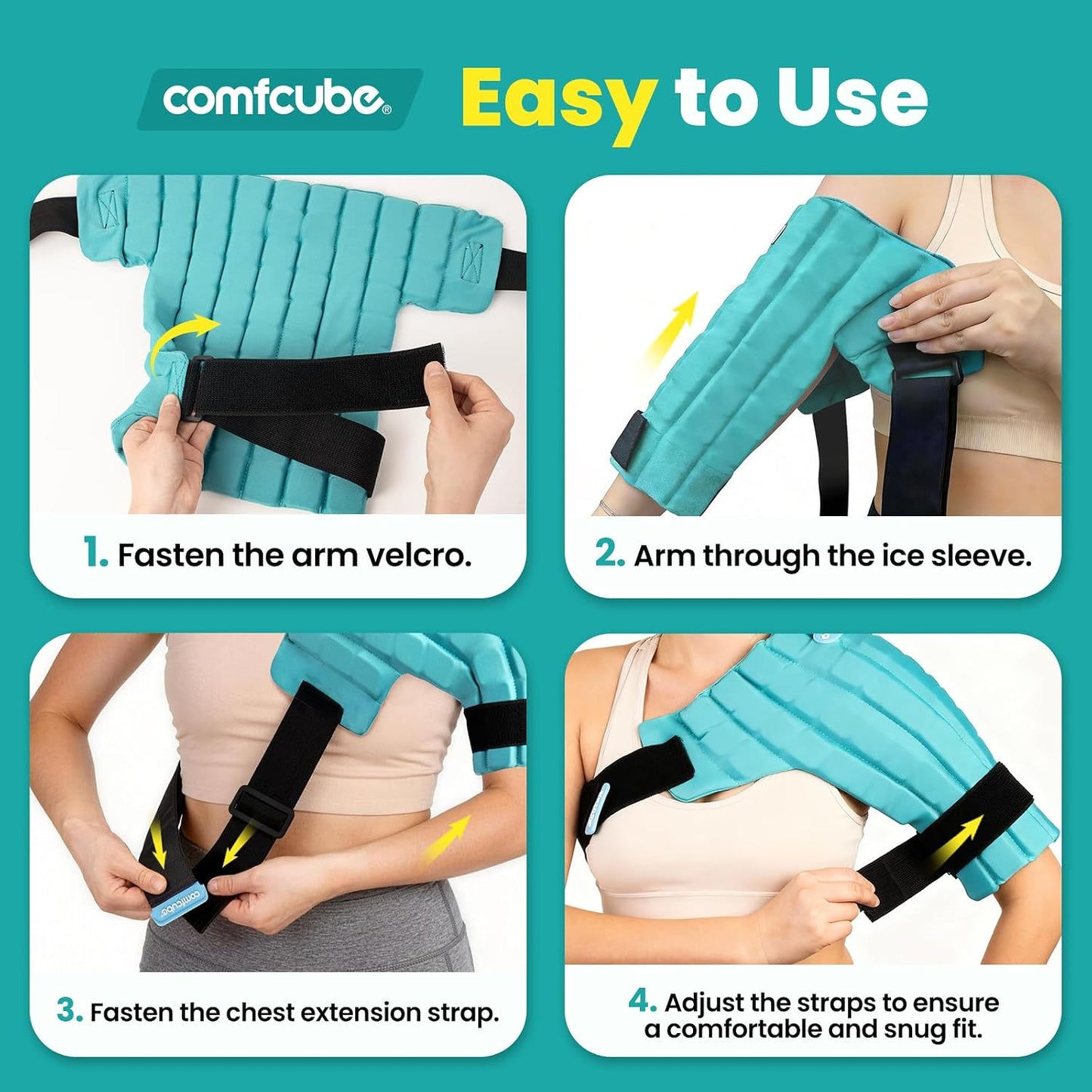 Ice Pack for Knee Pain Relief, 2 Hours Long Lasting Cold Pack for Knee Injuries, Cold Therapy Flexible Ice Pack Wrap for Knee Replacement Surgery, Swelling, ACL, Meniscus Tear