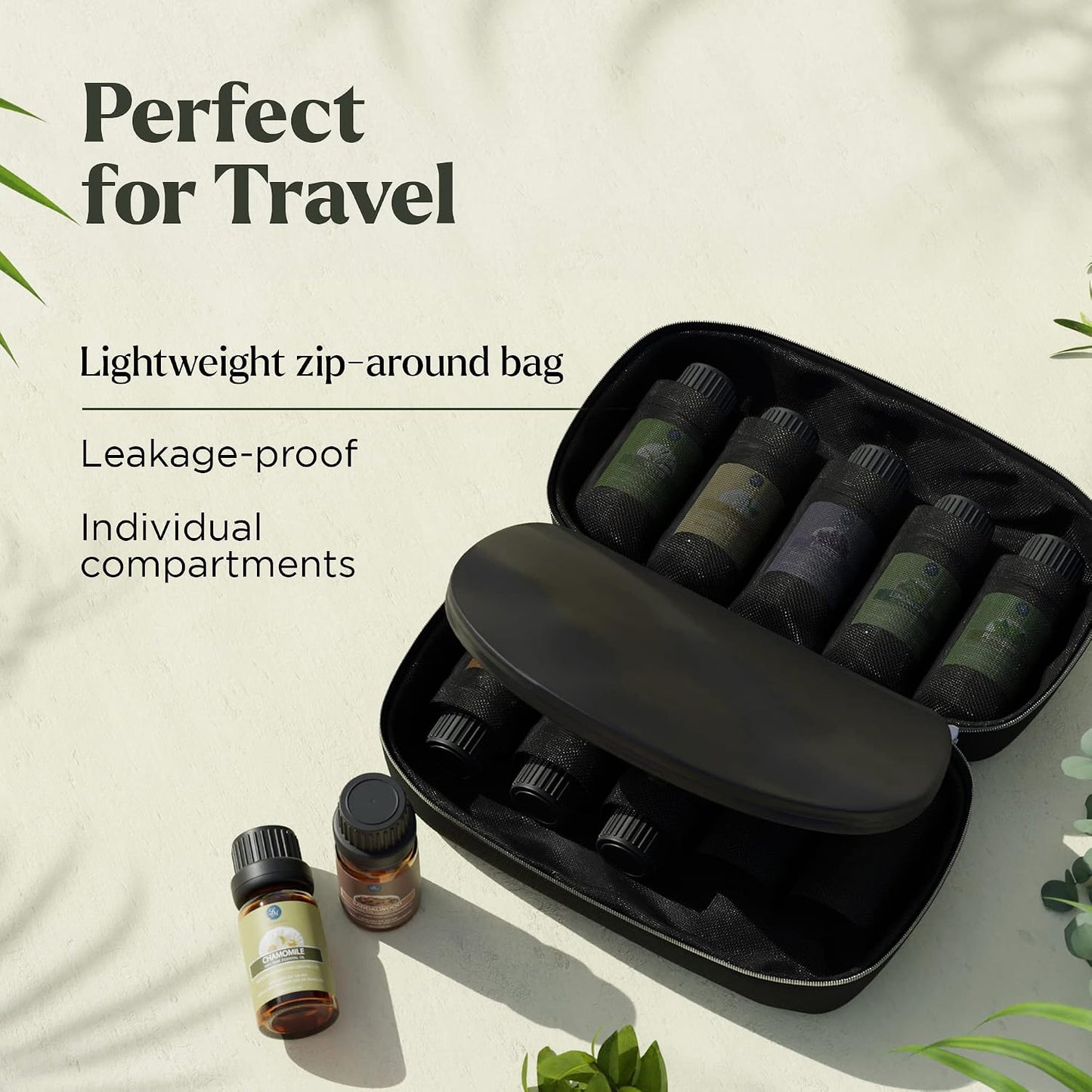 Lagunamoon Essential Oils Aromatherapy Set - 6 Oils for Diffusers, Home Care, Candle Making Scents, Fragrance, Humidifiers, Gifts - Peppermint, Tea Tree, Lavender, Eucalyptus, Orange (10mL)