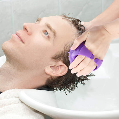 3 Pcs Silicone Scalp Massager & Shampoo Brush, Handheld Scalp Scrubber Cleansing Brush for Shower