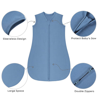 Yoofoss Baby Sleep Sack Baby Wearable Blanket 100% Cotton 2-Way Zipper Toddler Sleeping Sack