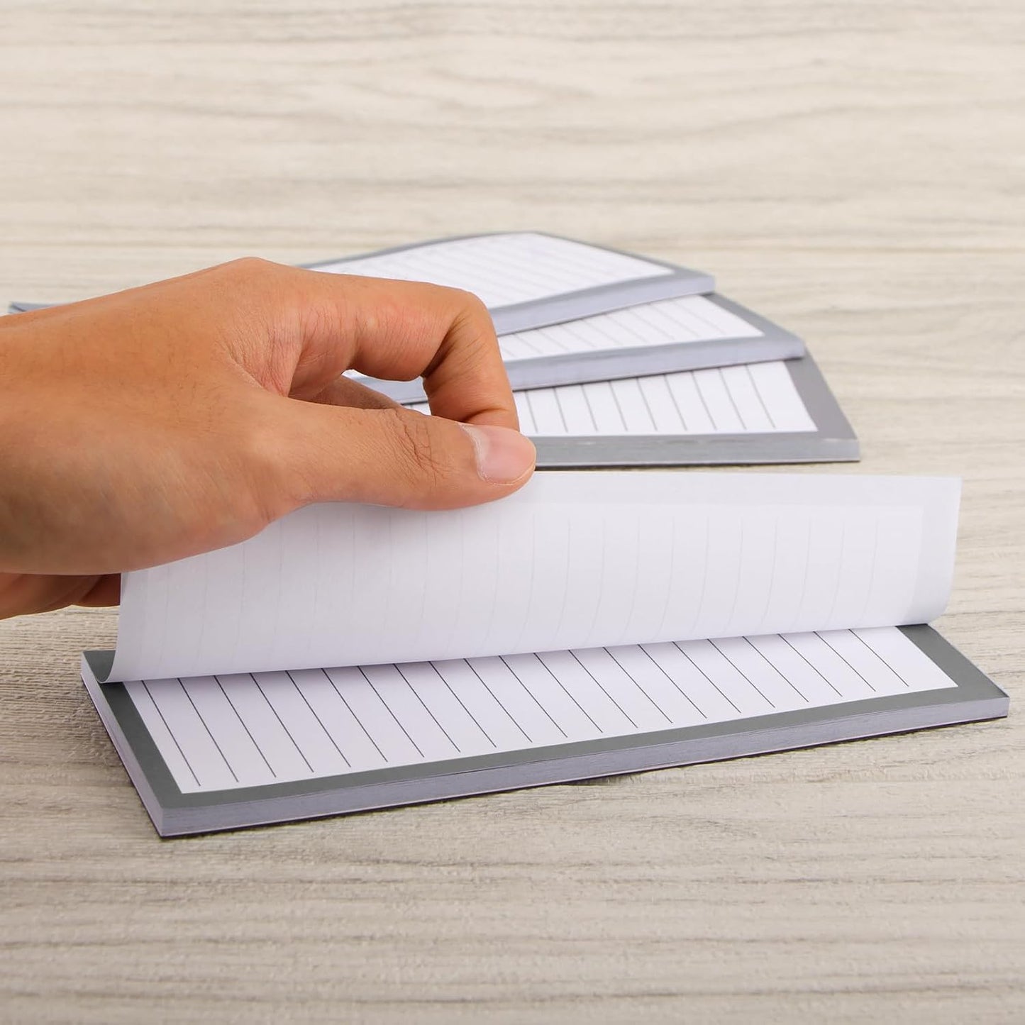 6 Pack Magnetic Notepads, Notepads Grocery List Magnet Pad for Fridge,Full Magnet Back Design Notepad for Grocery Lists, Shopping Lists, to-Do Lists(240 Sheets)