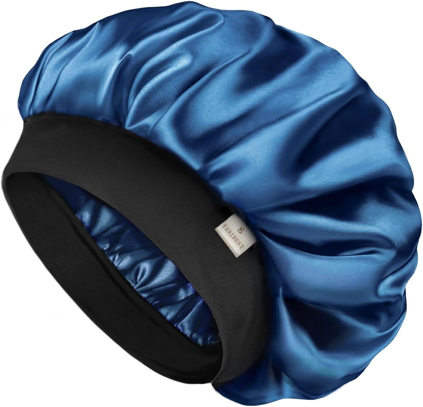 YANIBEST Silk Bonnet for Men Women Hair Bonnet for Sleeping Double Layer Satin Bonnet for Natural Curly Hair Unisex Sleep Cap
