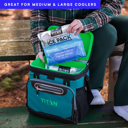 Arctic Zone Titan Deep Freeze Ice Pack- (2 Pack) 600 Gram High Performance Ice Pack - Long-Lasting, Puncture-Resistant Cold Pack Filled with Non-Toxic Gel…