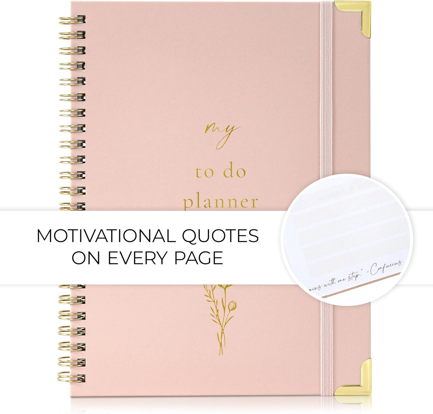 Beautiful To Do List Notebook - Aesthetic Undated ADHD Daily Planner Gift