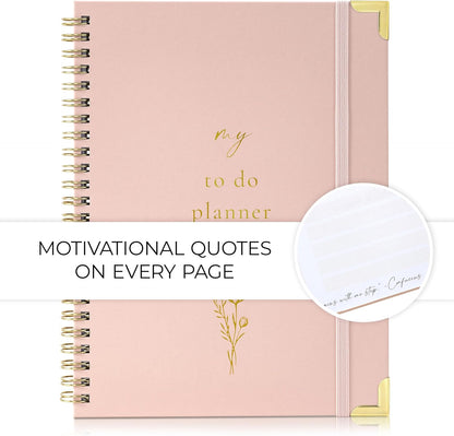 Beautiful To Do List Notebook - Aesthetic Undated ADHD Daily Planner Gift