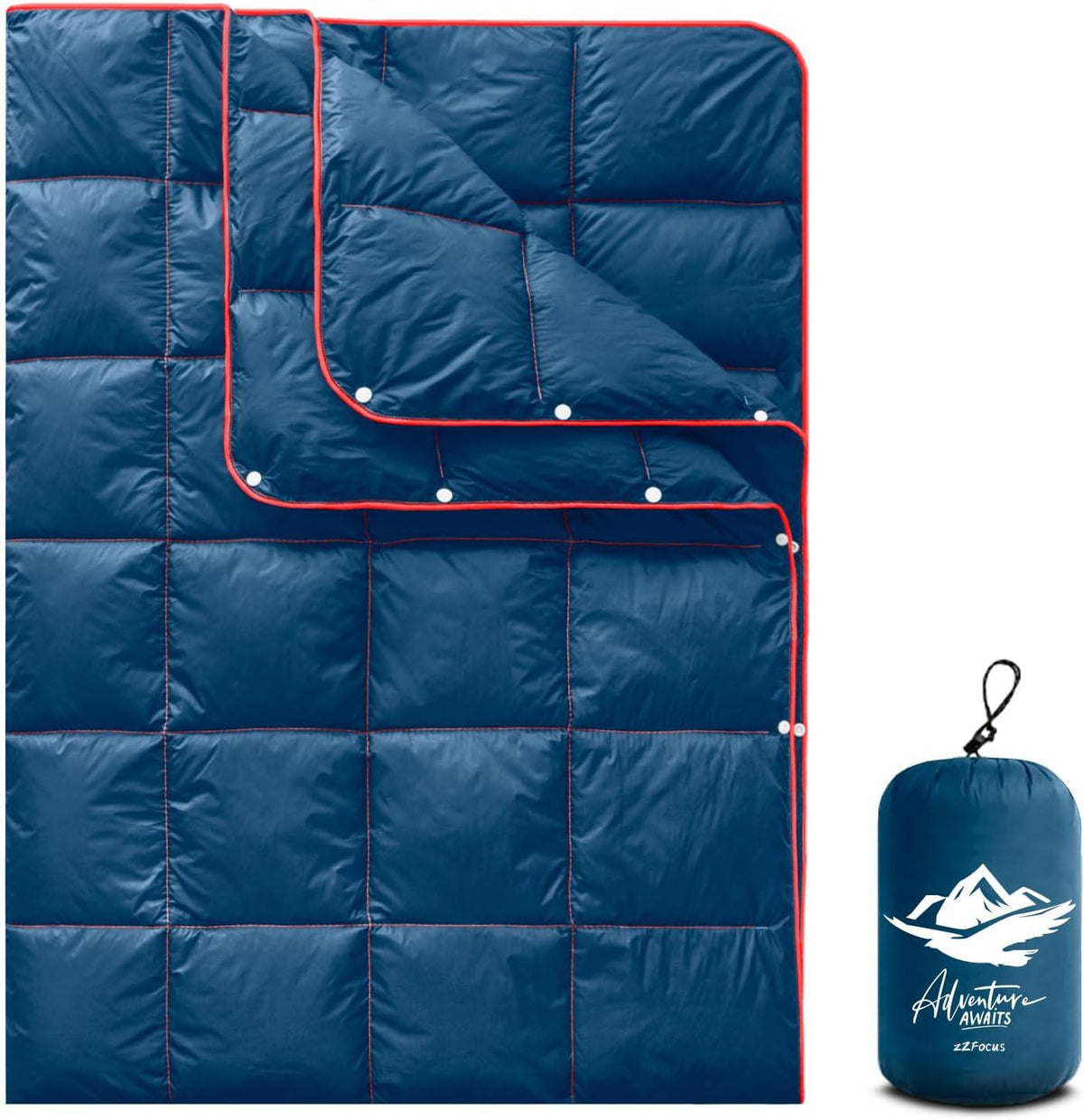 Mini Camping Blanket Lightweight Puffy Camp Blanket