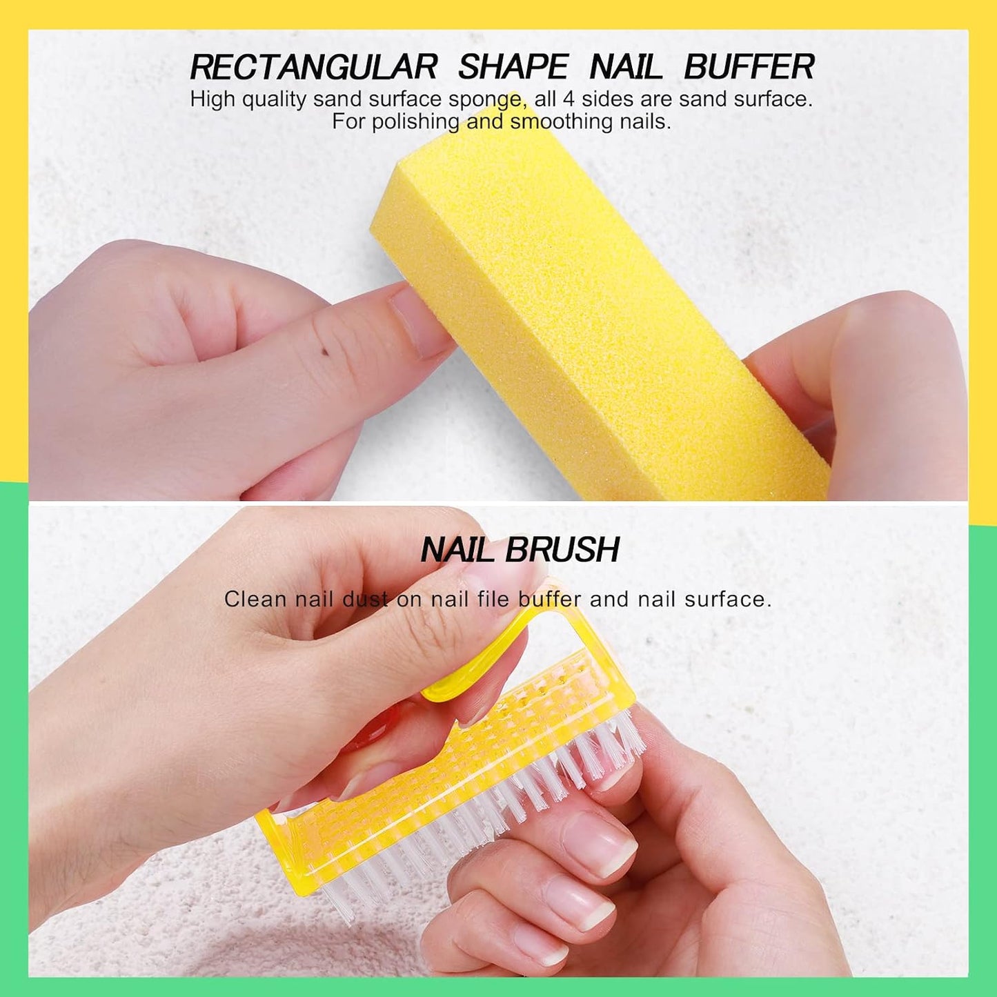 FANDAMEI Nail Files and Buffers, Manicure Tools Nail Care Kit with Nail File, Nail Buffer Block, Cuticle Care for Women with Nippers, Pusher Peeler. Cuticle Oil and Nail Prep Kit.