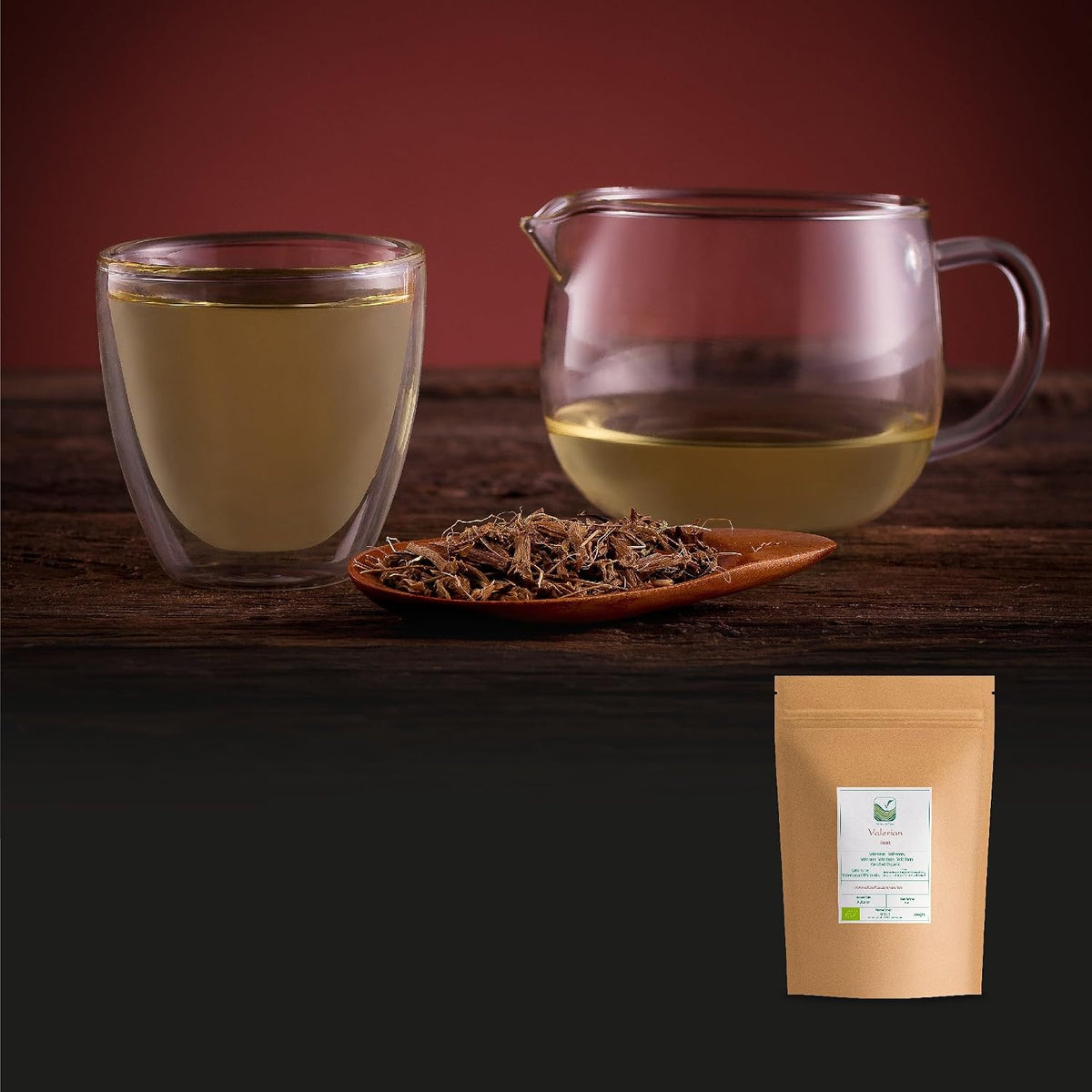 Valerian Root Tea Organic Dried Loose Herb - Warm Evening Infusion