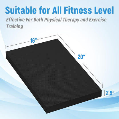 Balance Pad, 20"x16"x2.5" Non-Slip TPE Knee Cushion