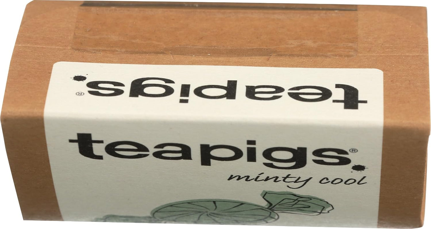 Teapigs Peppermint Leaves Tea Bags Made With Whole Tea Leaves, Natural Ingredients, Non-GMO, Caffeine-Free – 50 Count (1 Pack of 50 Teabags)