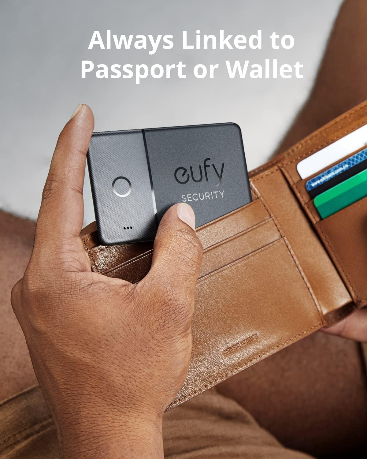eufy Security SmartTrack Card E30 (Black, 1-Pack), Works with Apple Find My (iOS Only), Wallet Tracker, Phone Finder, Up to 3-Year Battery Life(Android Not Supported), Water Resistant