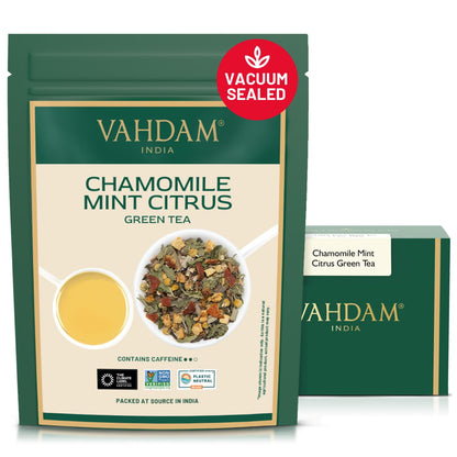 VAHDAM, Turmeric Ginger Herbal Tea (50+ Cups, 3.53oz) Caffeine Free | 100% Pure Herbal Blend - Savory & Spicy | Vacuum Sealed | Direct from Source