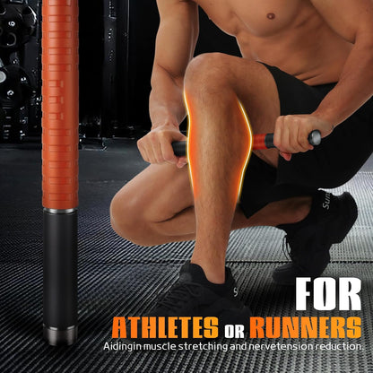 Muscle Roller Stick, Massage Roller for Muscle Deep Tissue Massage, Calf Roller for Myofascial Release, Therapy Roller Stick for Back, Legs, Arms, Waist, and Shoulders Full Body Use (Black)