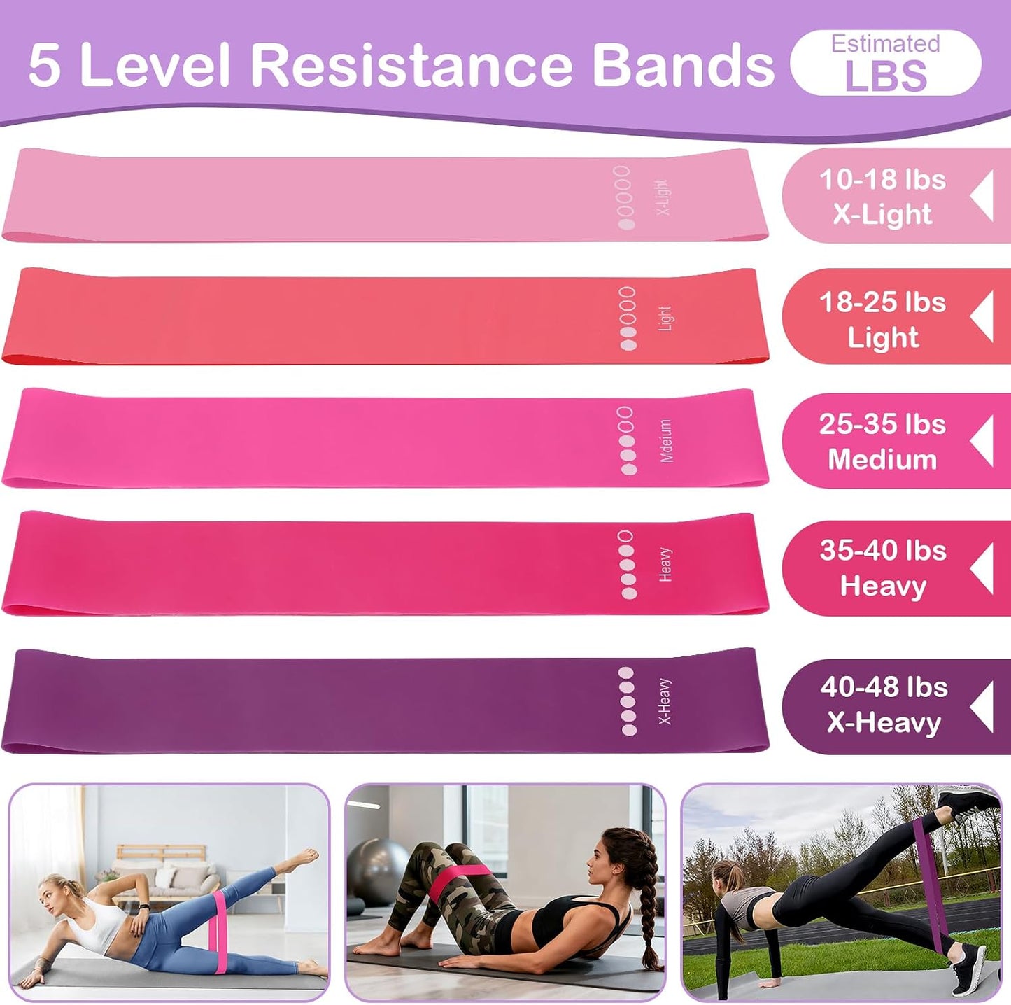 Hoedia Pilates Kit for Women, Pilates Equipment Ring and Ball Set with Resistance Bands, Yoga Strap, Core Sliders, Socks, Bag & Guide for Starter Home Workout Fitness Gym Essentials