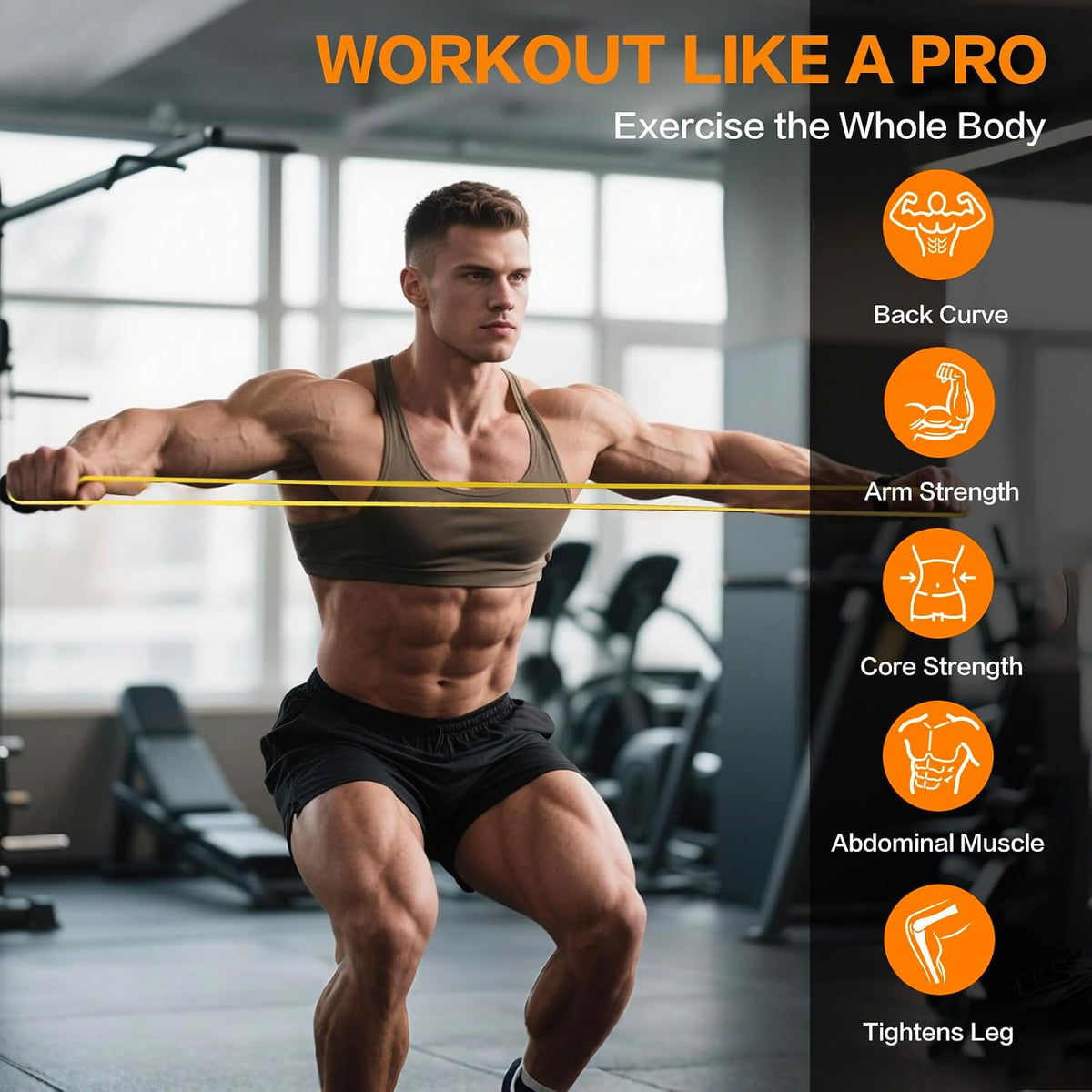 Exercise Bands, Resistance Bands for Working Out, Workout Bands, Pull up Assist Bands, Stretch Bands for Exercise at Home/Gym -Afu