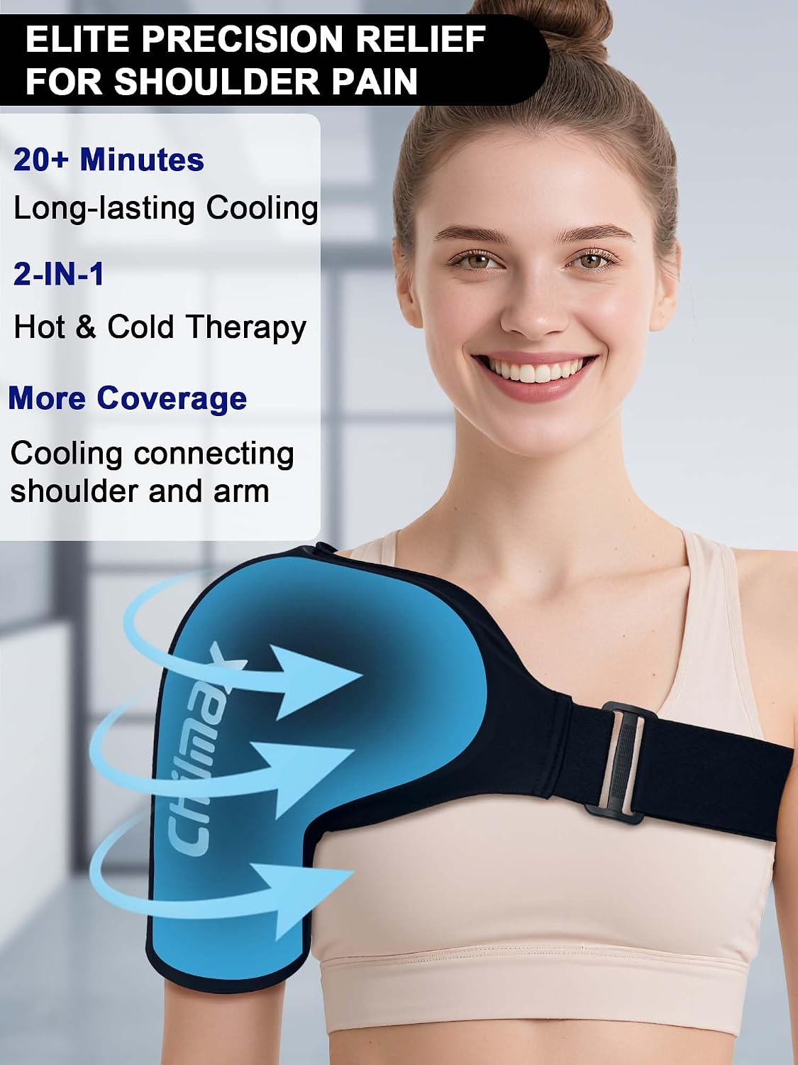 Shoulder Ice Pack Wrap for Rotator Cuff Cold Therapy Brace
