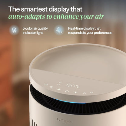 Blueair 2-in-1 Pro Air Purifier & Humidifier for Large Rooms, HEPASilent™ Removes 99.97% Allergens, Dust, Smoke, Up to 1,875 sq ft, Smart App, Skin-Hydration Mode, 360° InvisibleMist™