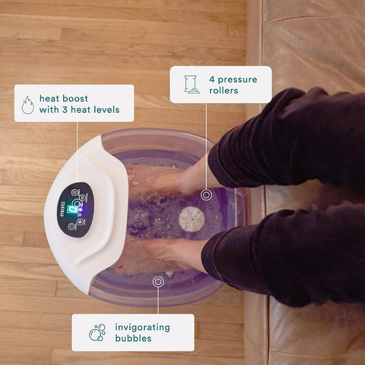 Homedics Salt-N-Soak Footbath with Heat Boost and Soaking Salt Starter Kit