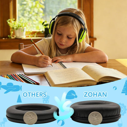 ZOHAN EM030 Kids Ear Protection, Noise Cancelling Headphones Ear Muffs for Autism Sensory, Safety Noise Reduction Hearing Protection for Monster Truck/Concerts/Fireworks/Air Shows