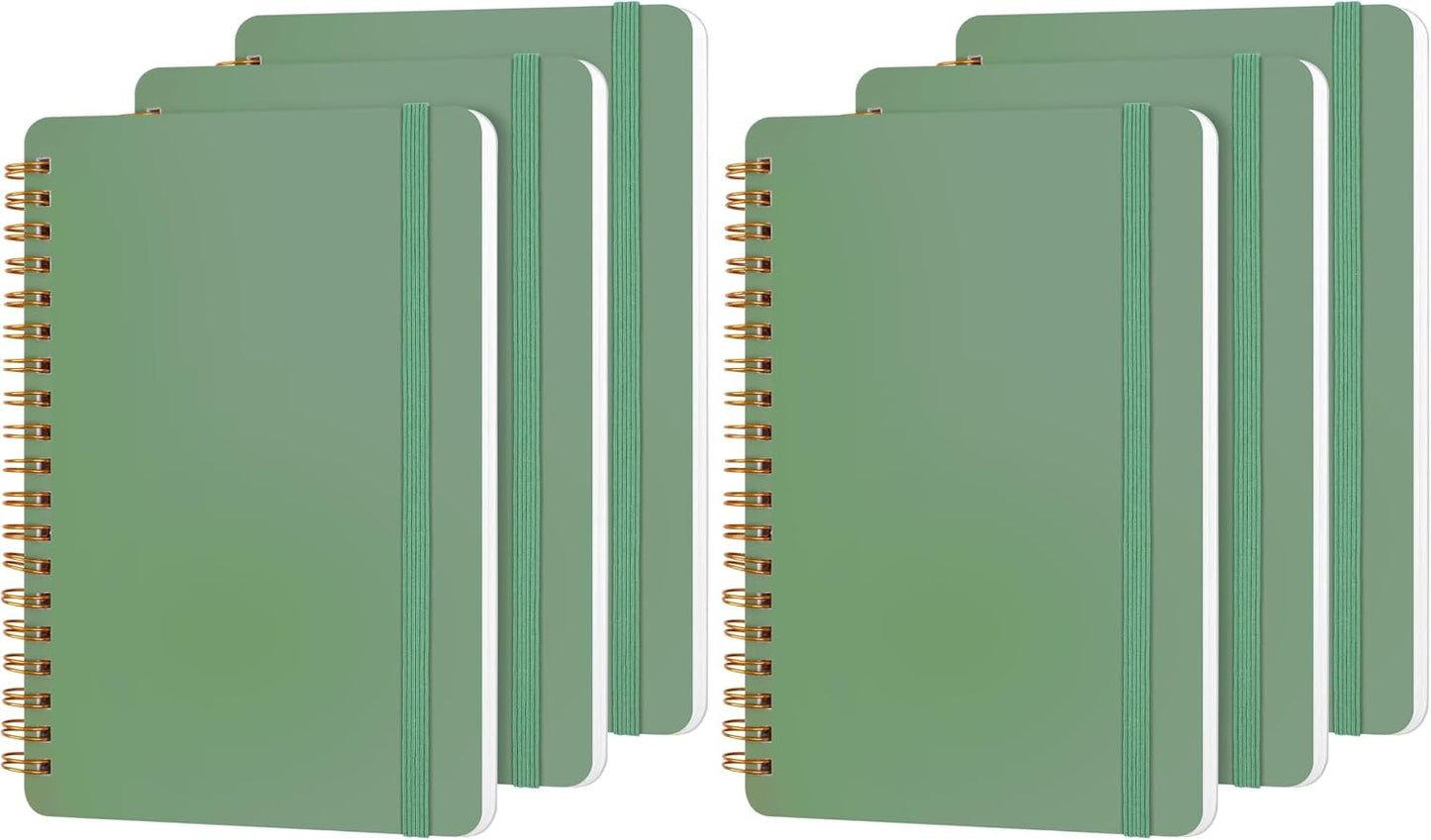 Utron 3 PCS Small Spiral Notebook 5x7, Notebooks for Note Taking, Morandi Spiral Journal Notebook, Work Notebook Small Notebooks 5x7 with Strap, Cute Notebooks for Women 70 Sheets/Note Books