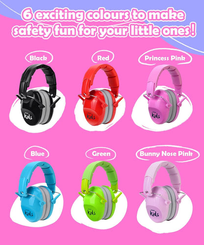 PROHEAR 032 Kids Ear Protection – Ear Muffs for Noise Reduction, 25NRR Noise Cancelling Headphones for Kids,Toddlers, Autism, Sensory Use, Hearing Protection – Orange