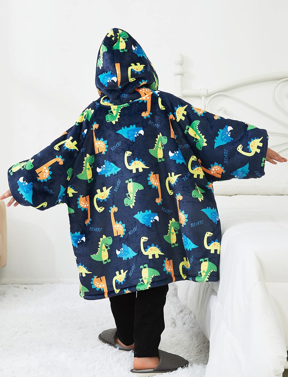 KFUBUO Wearable Blanket Hoodie for Adults Sherpa All Patterns Cat Oversized Sweatshirt Blanket with Pockets for Women