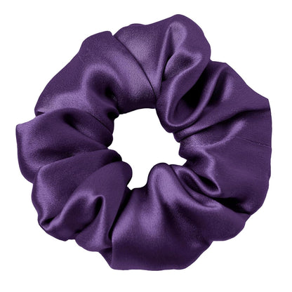 LILYSILK Silk Hair Scrunchies / Ties for Frizz & Breakage Prevention, 100% Mulberry, No Damage, Elastic ponytail Holders, 1Pc, Coffee - Colors A