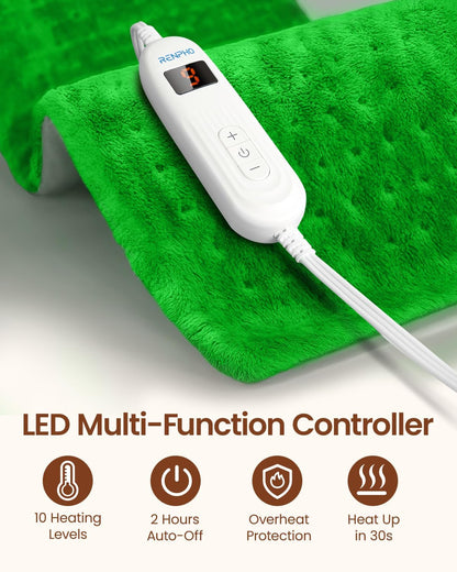 RENPHO Electric Heating Pad for Back with 10 Heat Levels