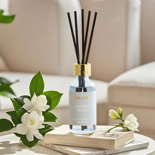 Airkeep Reed Diffuser Oil Set with Reed Sticks,Citrus Aromatherapy Oil Scent Diffuser for Home Office Bathroom Decoration Perfume and Gifts 3.38oz/100ml
