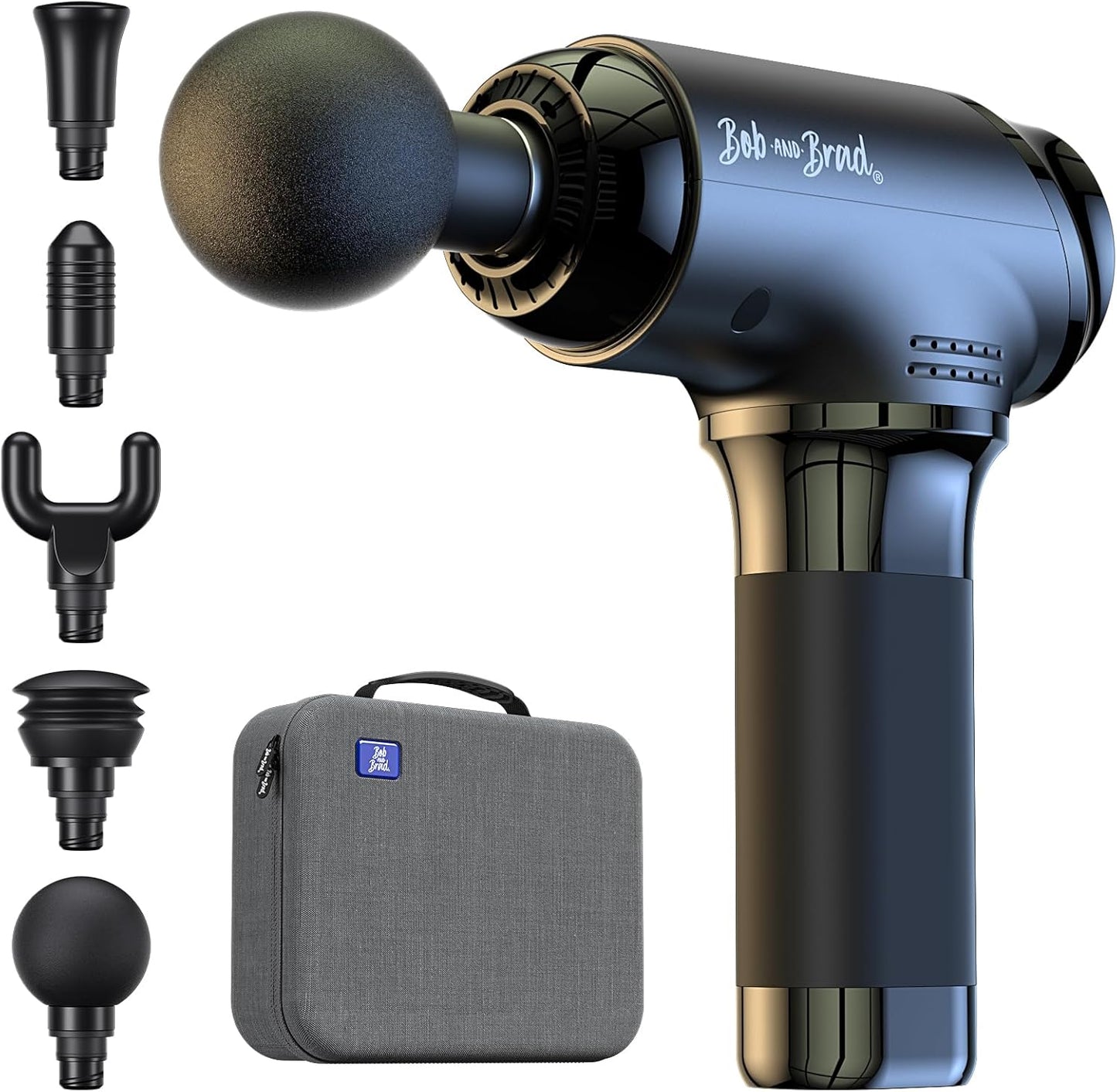BOB AND BRAD T2 Pro Massage Gun with Heat and Cold, Deep Tissue Percussion Massager Gun for Pain Relief, Muscle Massager, Electric Back Massagers for Professional Athletes Runner
