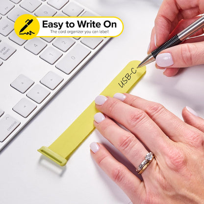 Wrap-It Storage Write On! Cinch Straps - Assorted 12-Pack