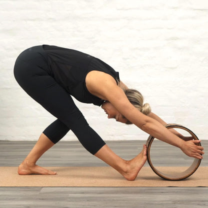 Myga Yoga Wheel,Exercise Prop for Back Pain, Yoga Poses, Pilates, Stretches, Backbend Inversions and Bridge Position,Improves Flexibility, Balance and Core Strength