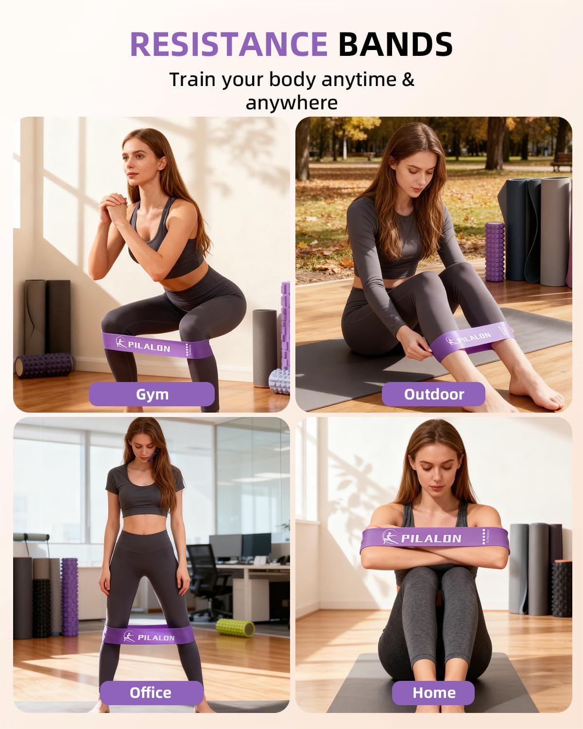 Pilates Ring Set - Studio-Grade Anti-Deformation Pilates Kit - Pilates Equipment for Home Workout - 14'' Pilates Ring, Pilates Ball, 2 Dumbbells, 5 Resistance Bands for Toning Arms, Thighs