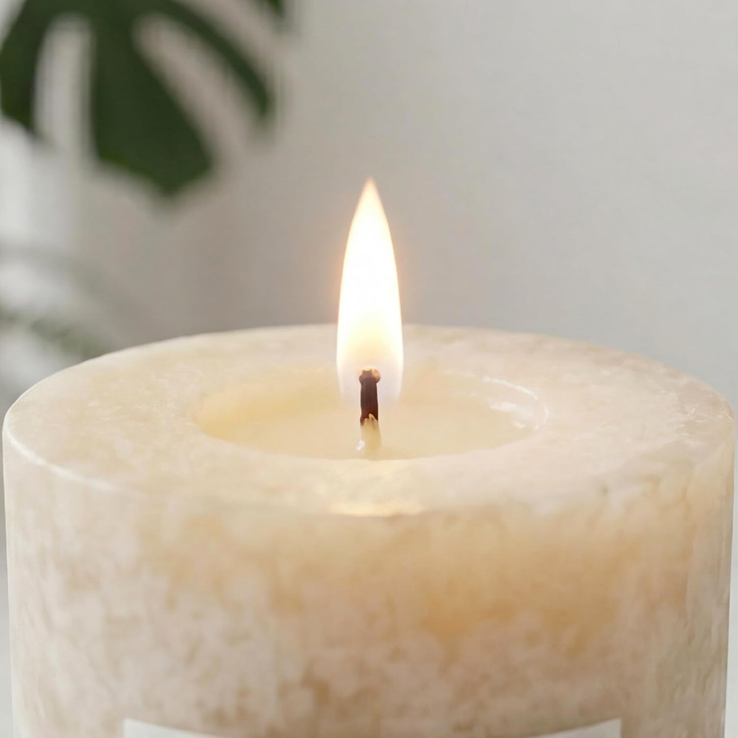 Aroma Naturals Essential Oil Orange and Lemongrass Scented Pillar Candle, Ambiance, 2.5 inch x 4 inch, Yellow