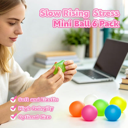 3pc Stress Balls for Adults, Squishy Ball Sensory Textured Memory Gel Fidget Toys for Kids/Adults Hand Exercises, Valentines Day Party Favors Anxiety Relief Squeeze Ball(1.80“)