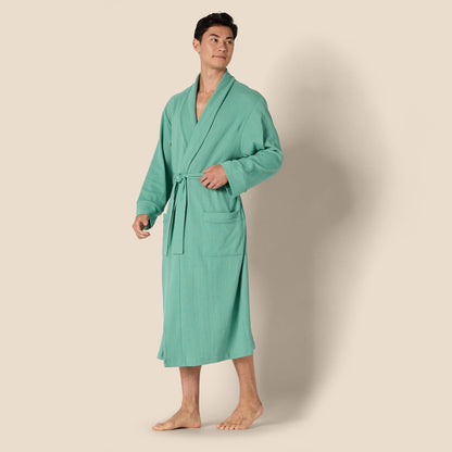 Amazon Essentials Men's Lightweight Cotton Waffle Bathrobe (Available in Big & Tall)