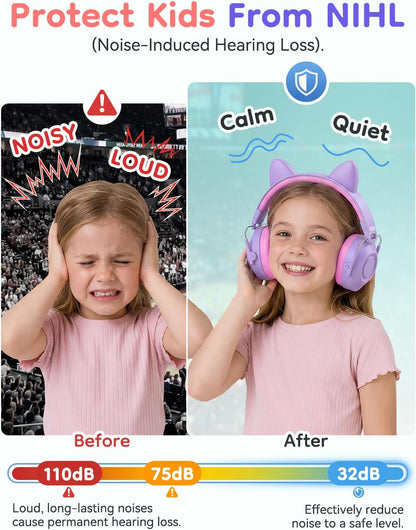 Dr.meter Ear Muffs for Noise Reduction: 27.4SNR Noise Cancelling Headphones for Kids Adults, EM100 Adjustable Hearing Protection Earmuffs for Monster Jam, Autism Sensory, Concerts, Fireworks