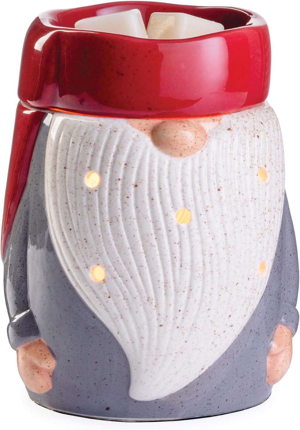 Candle Warmers ETC. Illumination Fragrance Warmer- Light-Up Warmer for Warming Scented Candle Wax Melts and Tarts or to Freshen Room, White Harmony