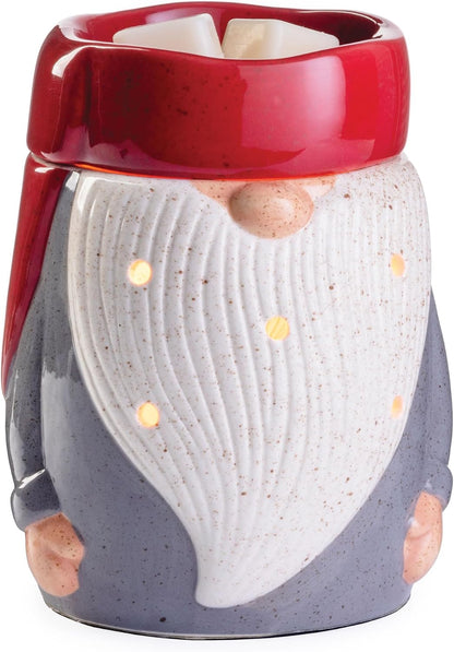 Candle Warmers ETC. Illumination Fragrance Warmer- Light-Up Warmer for Warming Scented Candle Wax Melts and Tarts or to Freshen Room, White Harmony