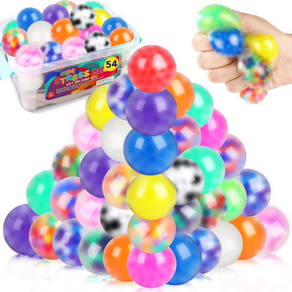 VESPRO 12 Pack Fidget Stress Balls for Adults, Cute Octopus Stress Sensory Stress Ball, Bulk Squishy Squeeze Ball Toys Set for Classroom Prizes and Birthday Party Favors