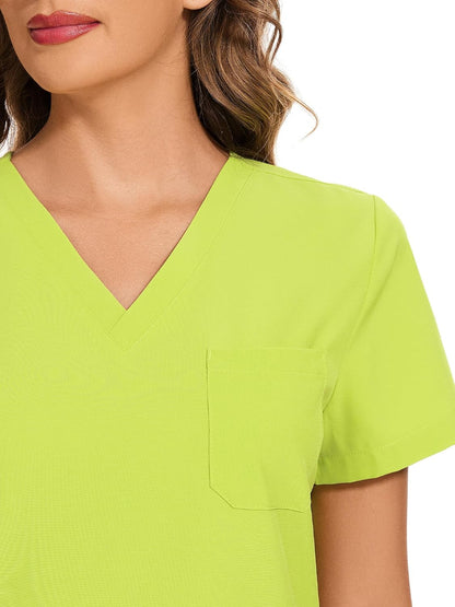 COZYFIT Scrubs for Women Set - Stretch V-Neck Scrub Top & Jogger Pant with 8 Pockets COZY SCRUBS - Colors A