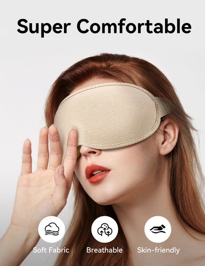 Sleep Mask, EVA BELLE Heated Eye Mask, Electric Sleeping Eye Mask, Warm Eye Compress Mask for Stye Relief, Adjustable Temperature & Timer, Electric Eye Heating Pad for Men Women-Graphene Heating