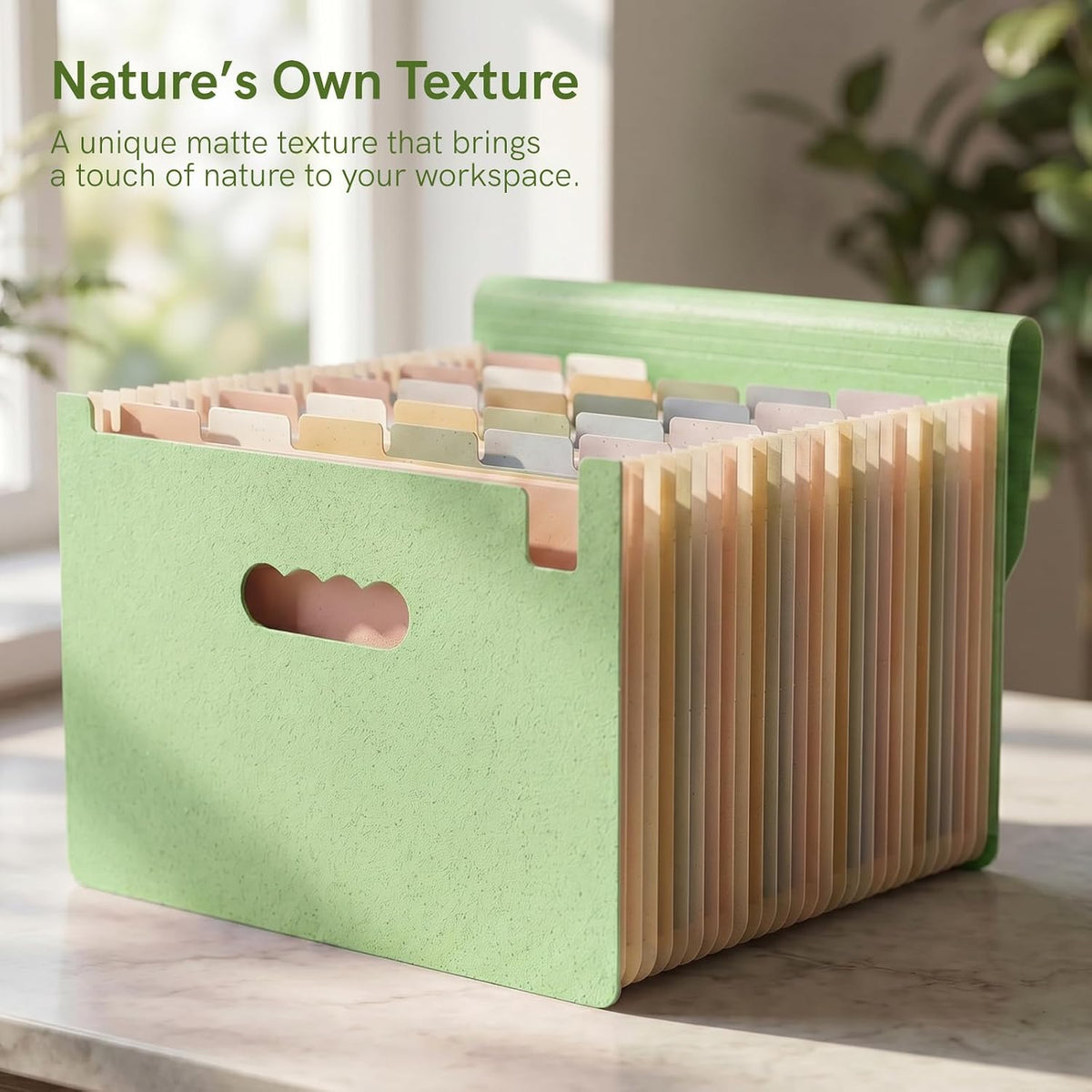 ABC life 26 Pockets Accordion File Organizer, Expanding File Folders