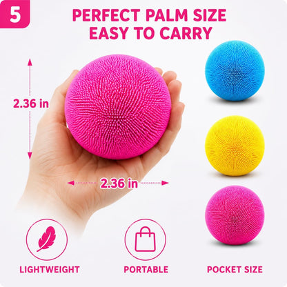 1pcs Blue Stress Squishy Ball Squishies Stress Relief Fidget Toy for Kids & Adults, Squeeze Cute Slow Rise Sensory Birthday Gift Party Favors