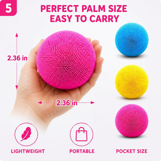 1pcs Blue Stress Squishy Ball Squishies Stress Relief Fidget Toy for Kids & Adults, Squeeze Cute Slow Rise Sensory Birthday Gift Party Favors